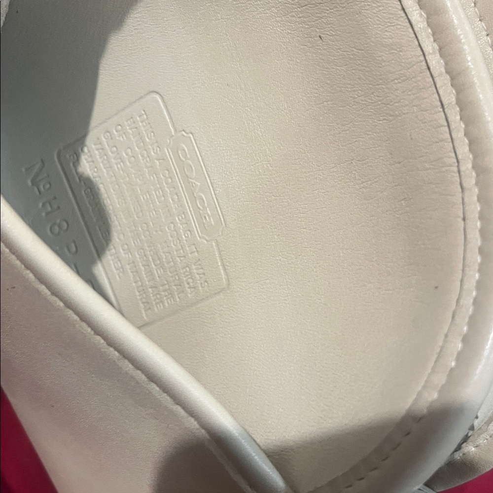 Vintage 90's Leather Coach Abbie Crossbody Bag Bone color - Picture 12 of 12